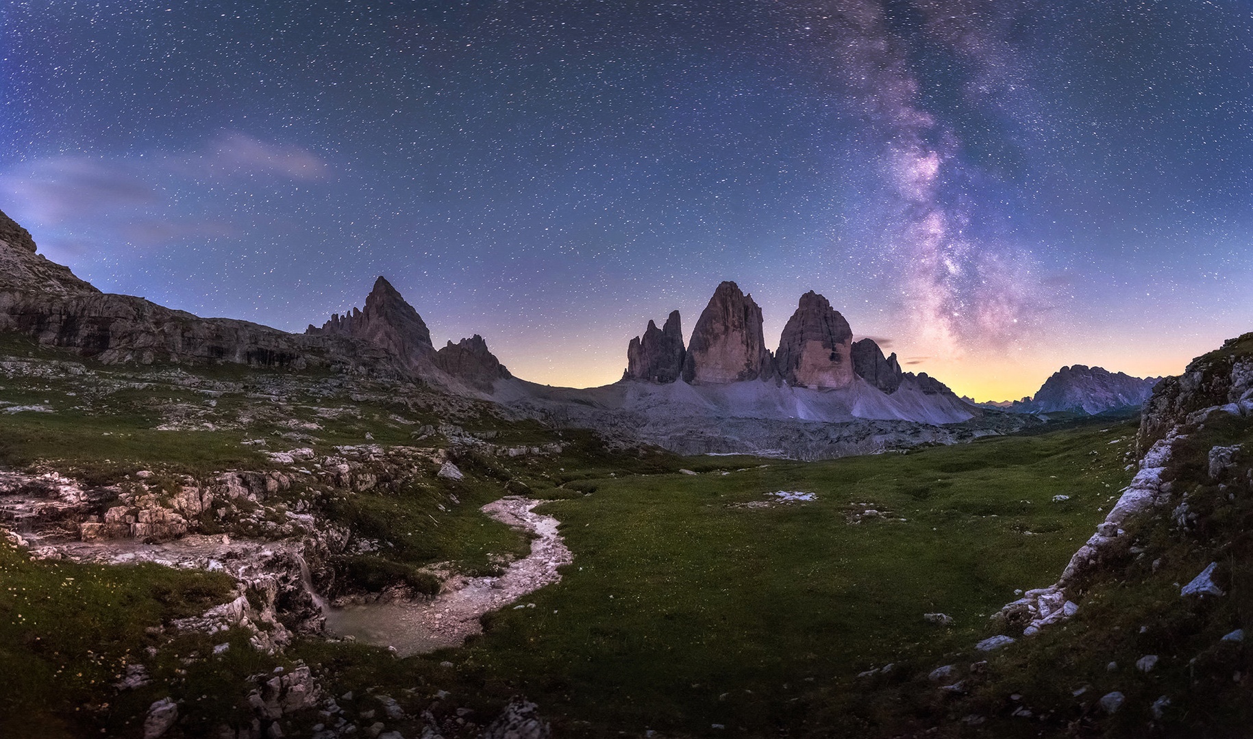 Potoček in Tre Cime di Lavaredo by A