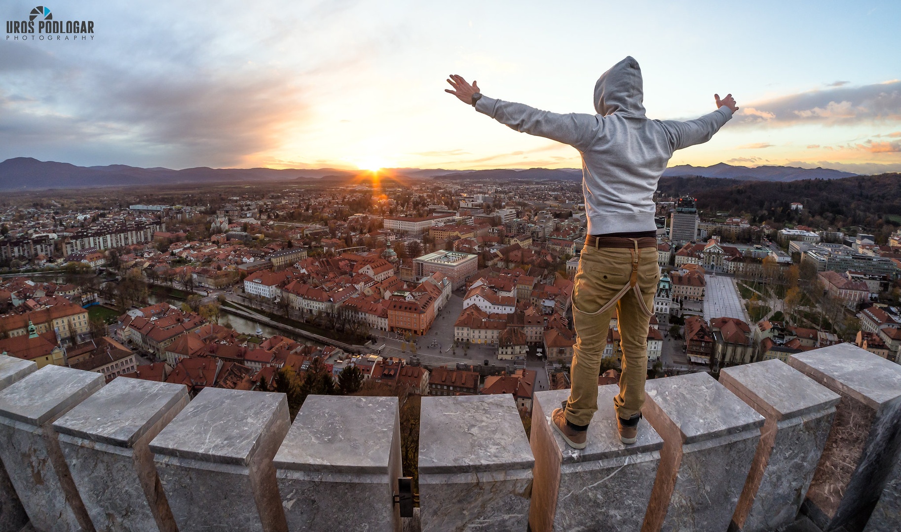 Above the city by Uroš Podlogar