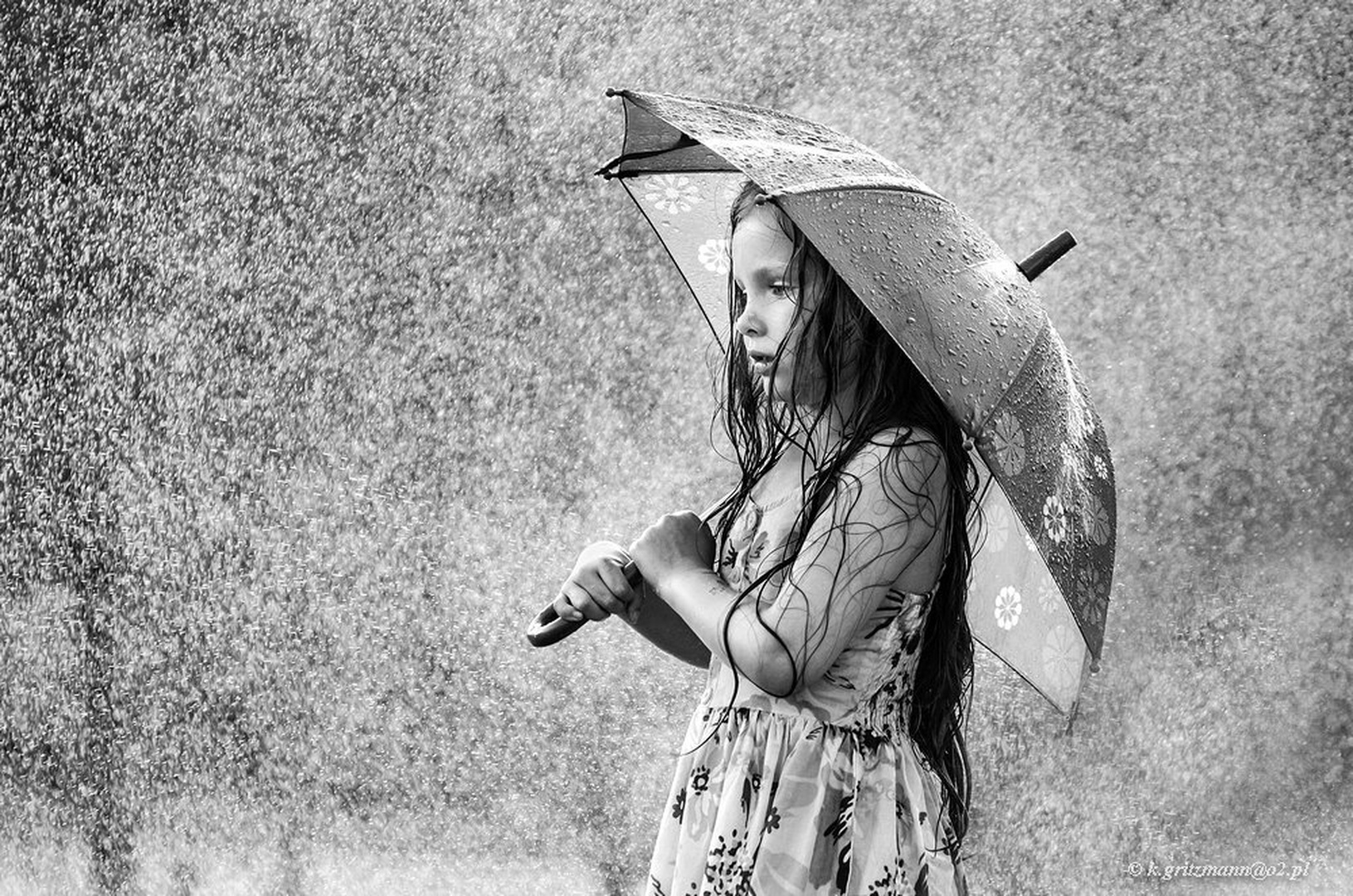 the rainy girl by Katarzyna Gritzmann