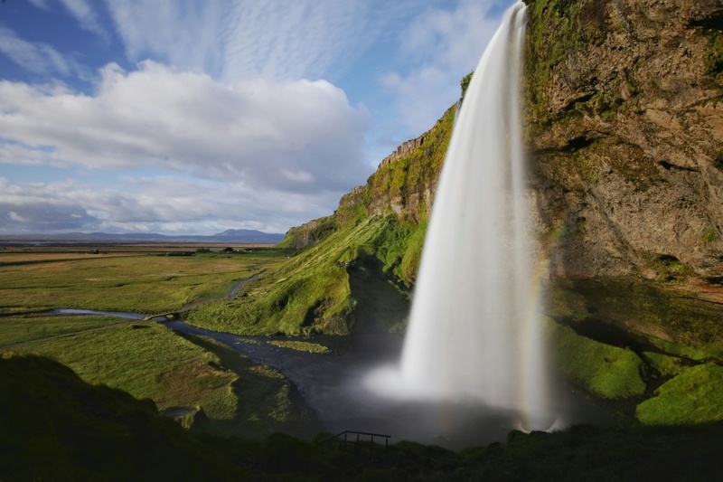 Rainbow & Seljalandsfoss Waterfall by Jacob