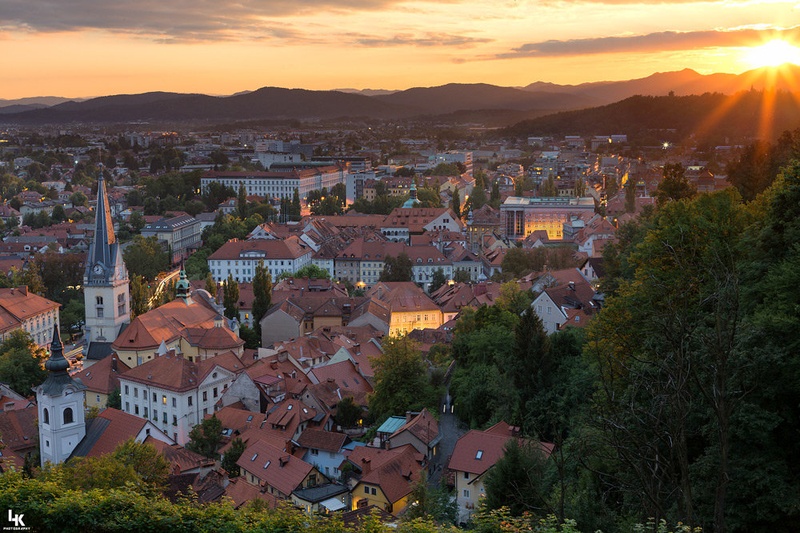 Večerna Ljubljana by Luka Kotnik