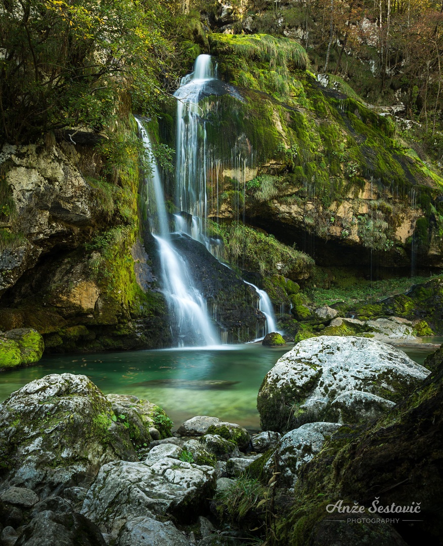 Slap Virje, Bovec by Anže Šestovič