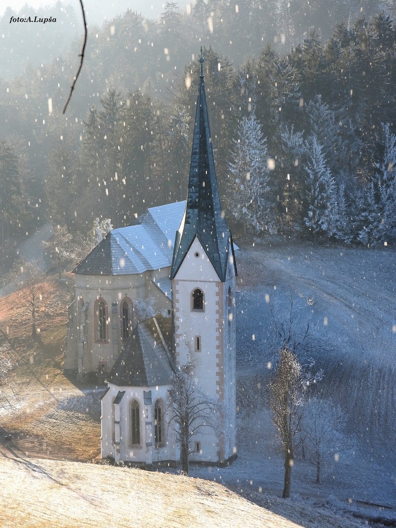 Ko ivje pada z dreves-Leški cerkvi by Alojz Lupsa