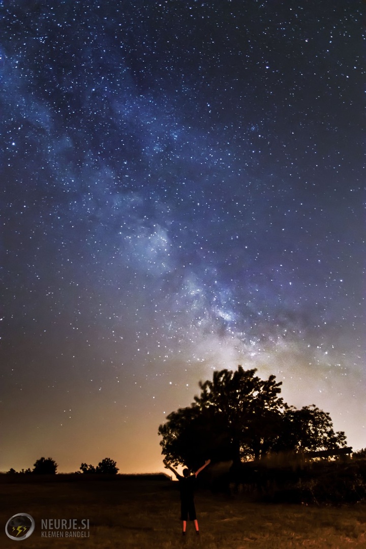 Me under the Milky way by Klemen Bandelj