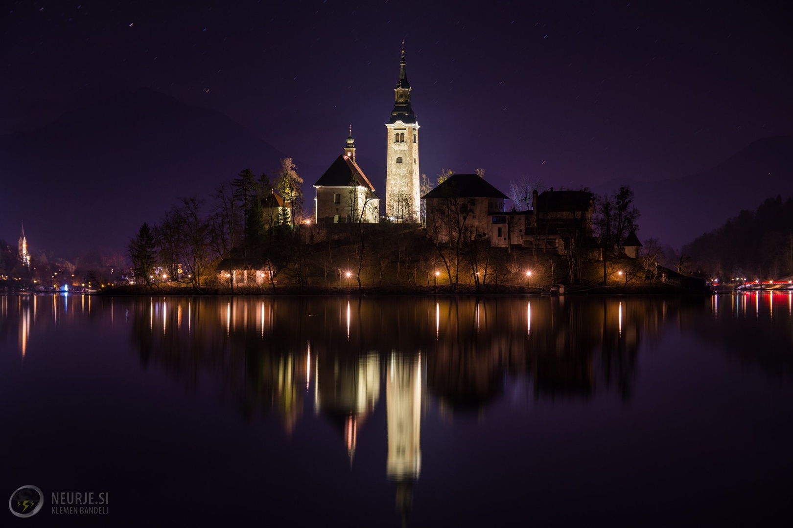Bled ponoči by Klemen Bandelj