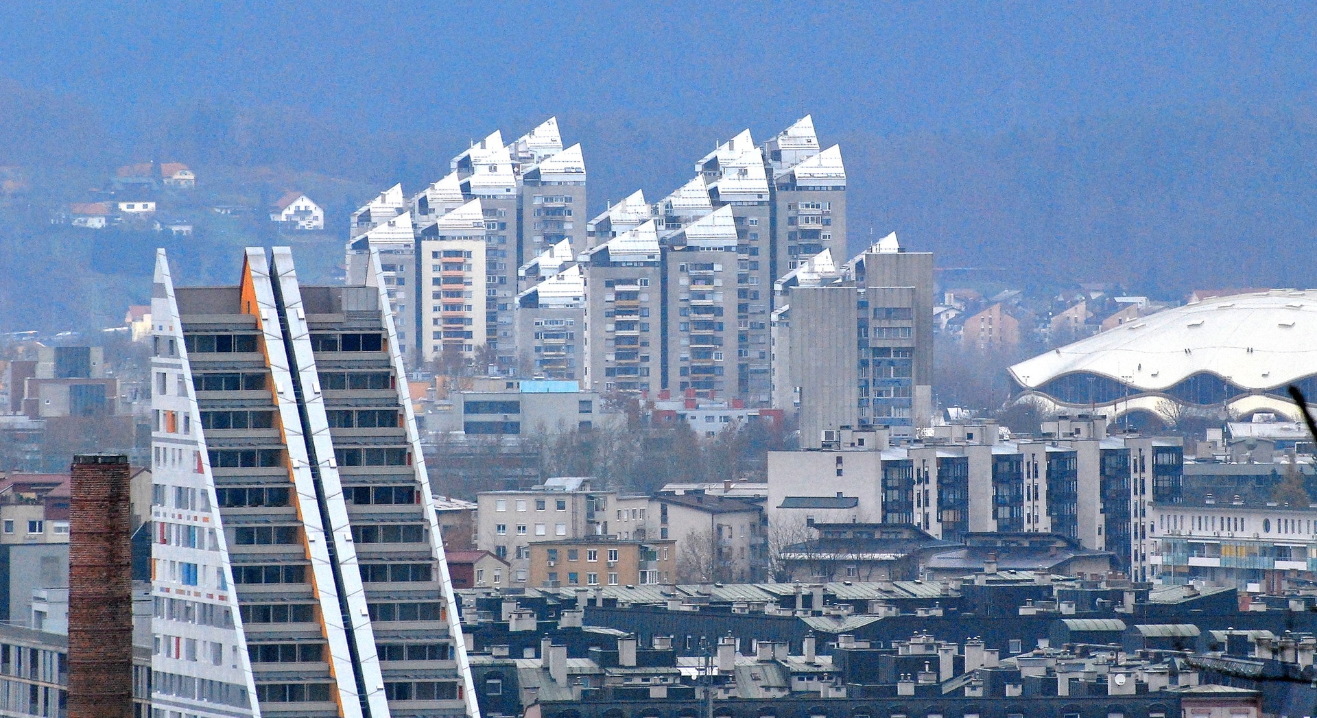 panorama Ljubljane by anton sečnik