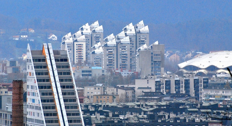 panorama Ljubljane by anton sečnik
