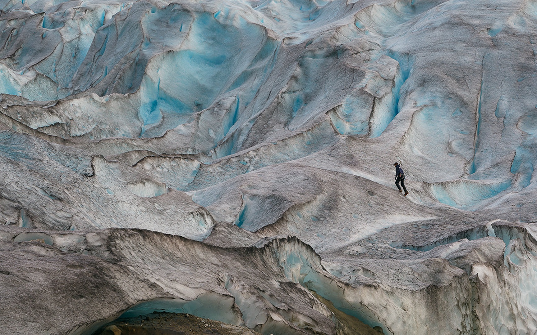 blue ice by Miha Melihen