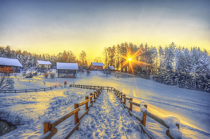Sunrise in the winter by Dario Barukčič