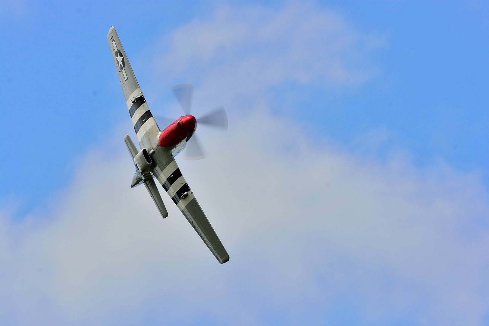 P-51 Red Tail mustangon Air Show; Branford by Driolarena Arena