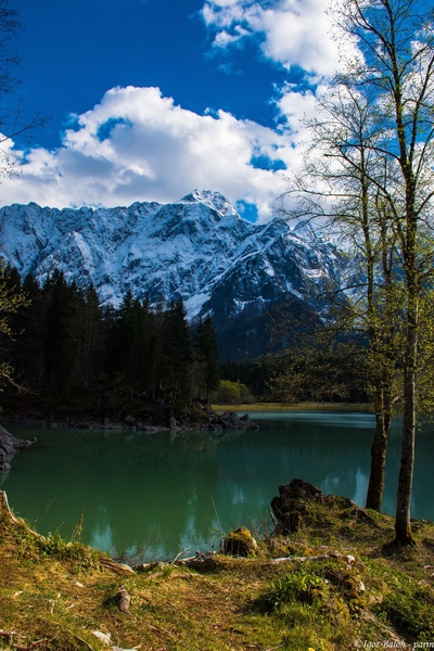 Belopeško jezero in Mangart by Parin photo