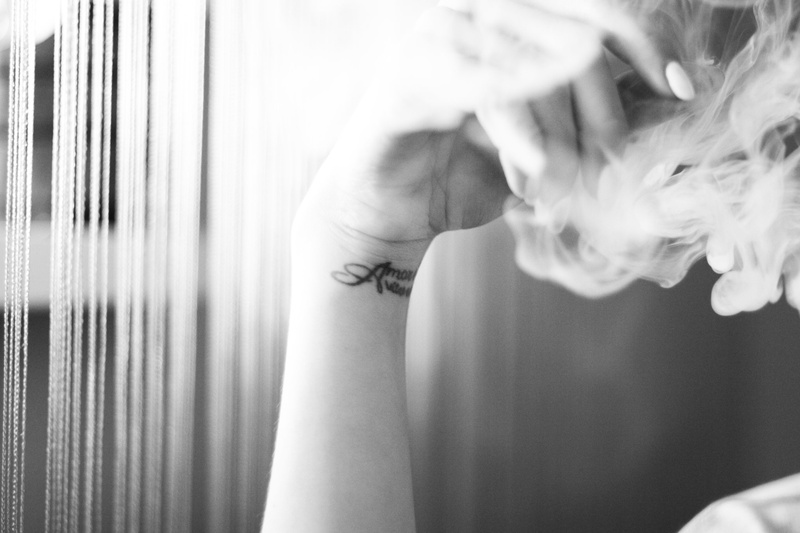 smoke and tattoo by Tara Kankaraš