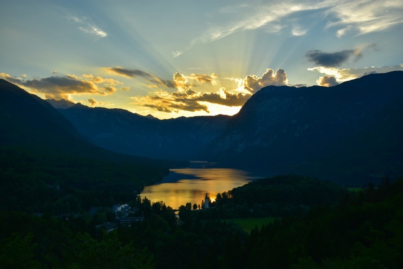 Sončni zahod Bohinj by Martin Žnidar