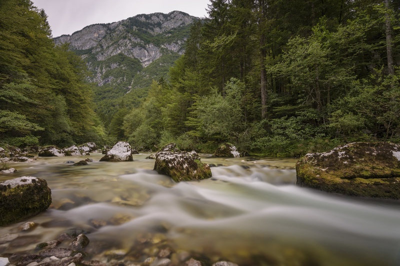 Savica pred izlivom v Bohinjsko jezero by Domen Svetlin