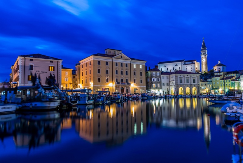 Piran night by Jerry mura