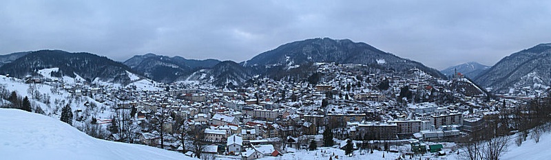 Panorama Idrija by matevz