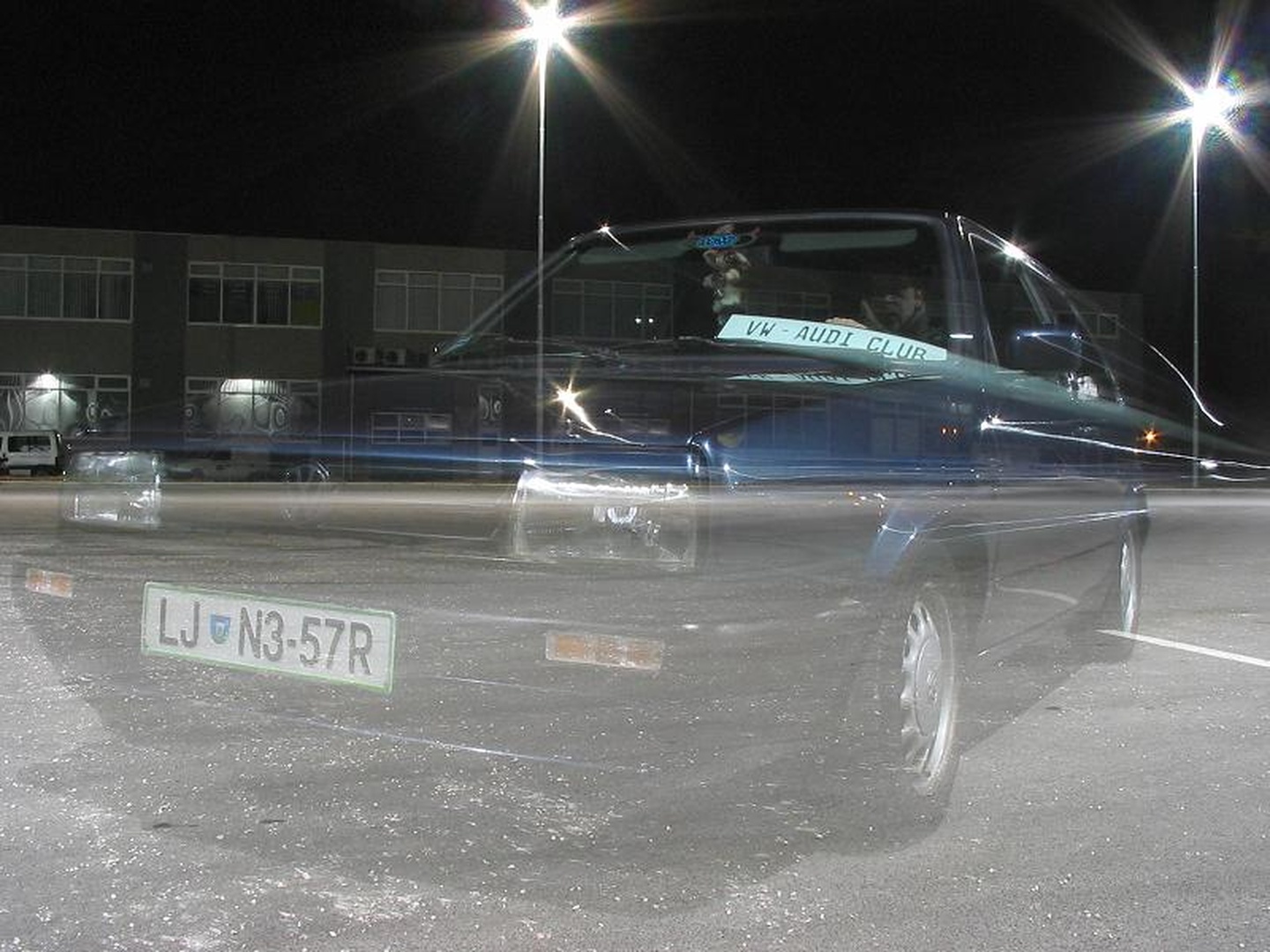 Street night ghost by