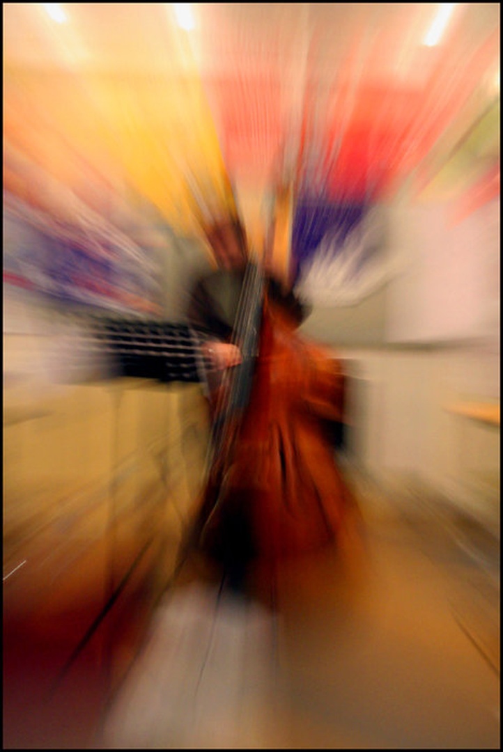 Bass player by Boris B. Voglar