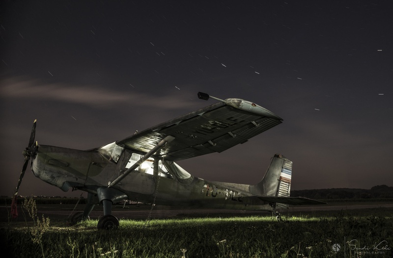 Night flight to the past by Sandi Kelc