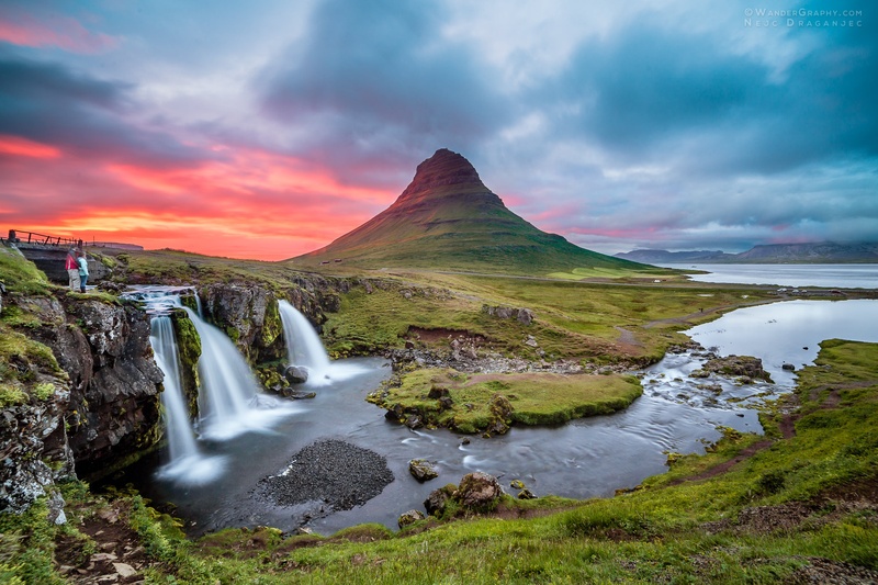 Sončni zahod nad Kirkjufell-om, Islandija by Nejc Draganjec