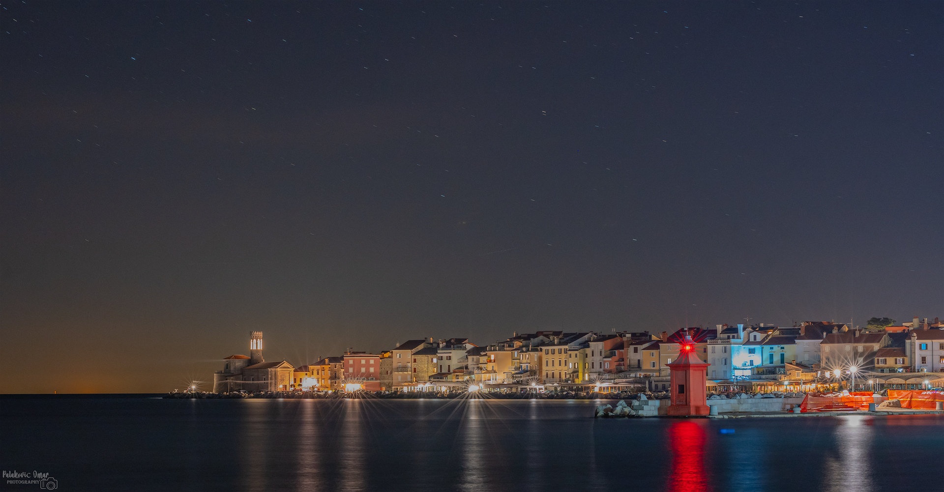 Piran ponoči by Omar Palakovič