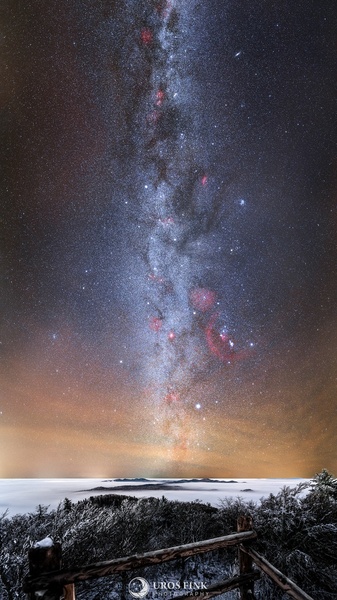 Winter Milky Way by Uroš Fink