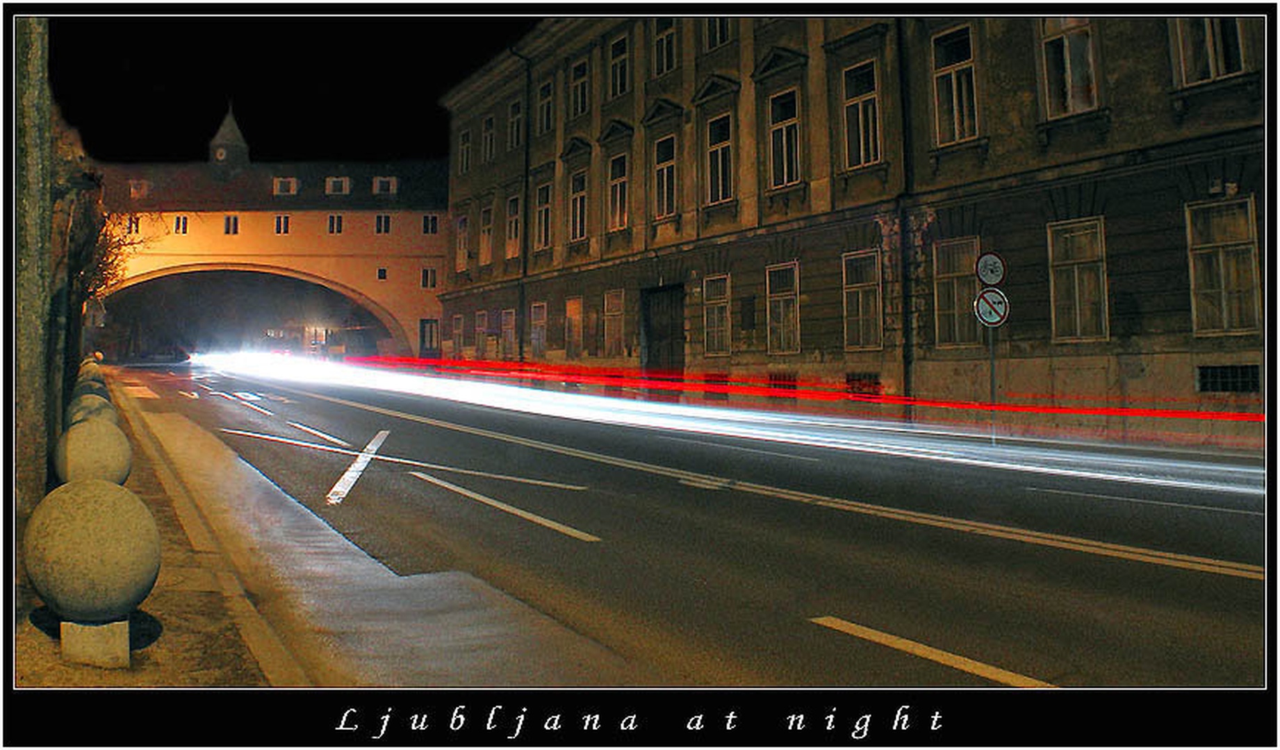 Ljubljana at night by Matevž Bizjak