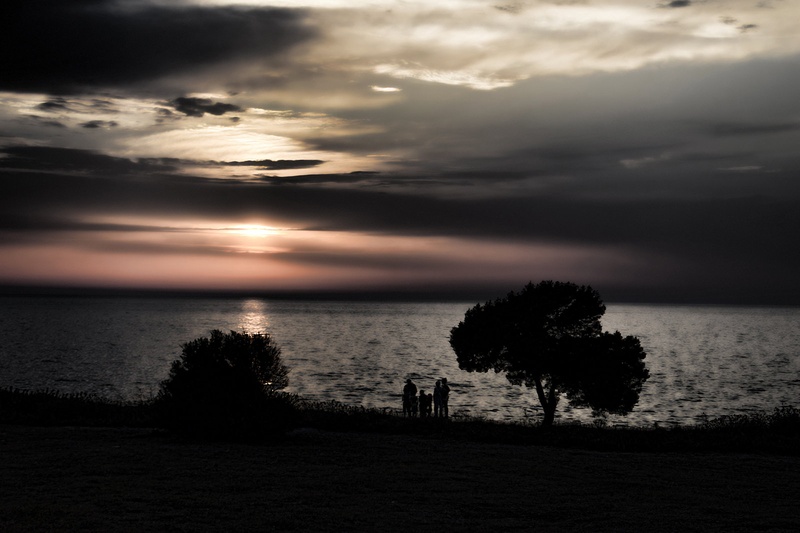 Black sunset by boy