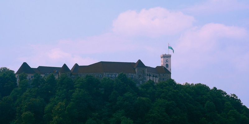 ljubljanski grad by JANKO HRIBAR
