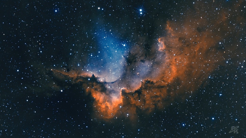 NGC 7380: meglica Čarovnik by Peter Komatović