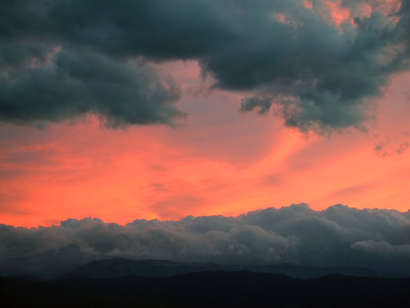 bloody red sky by