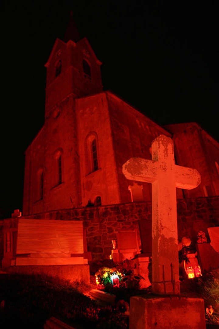 halloween church by Damjan Mažnar