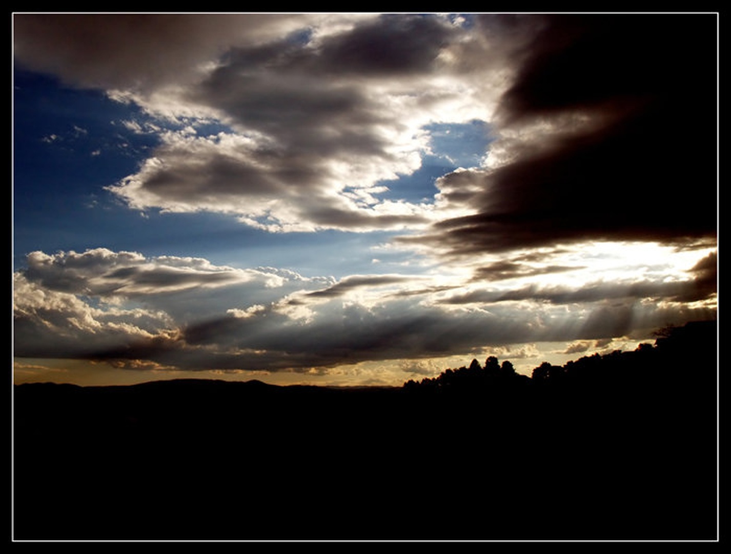 Rays of sunlight by Jože Plantan