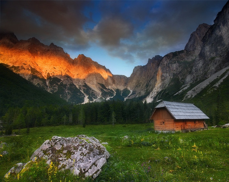 Dusk in the Alps by Orpheus