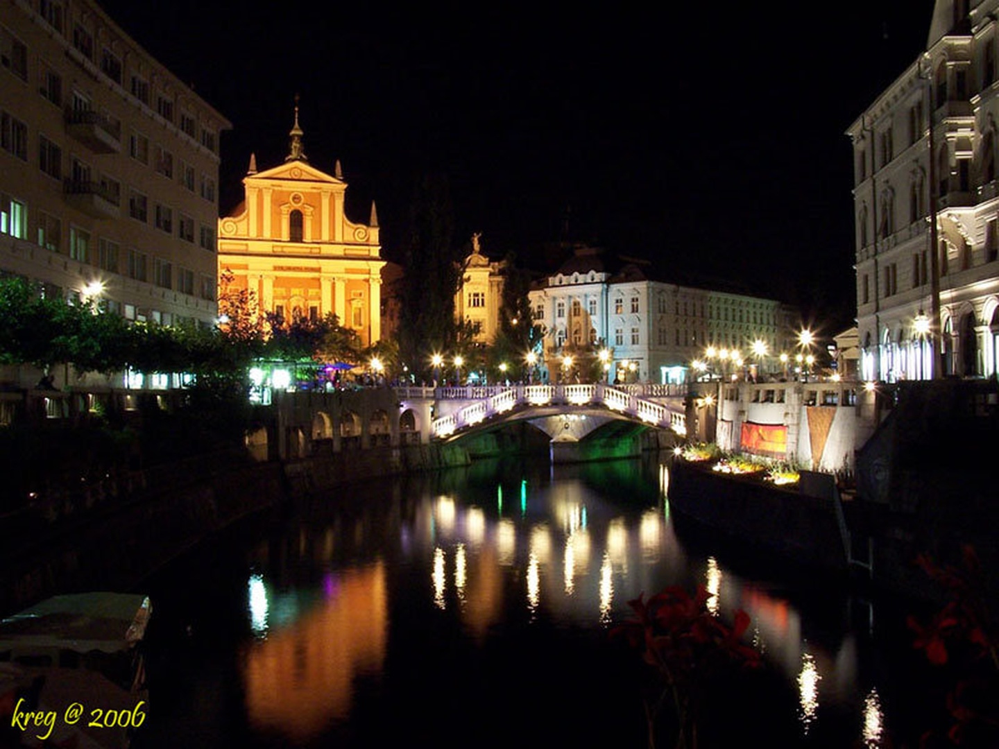 noč v Ljubljani by Gregor Krašnja