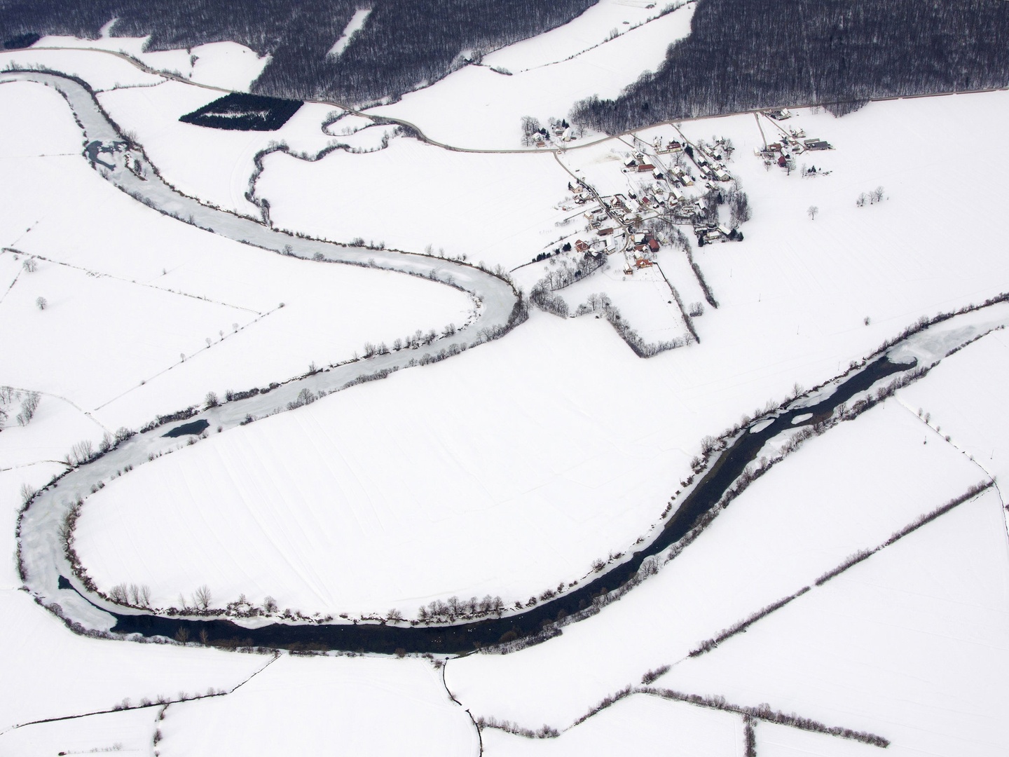 Frozen river by vlado bucalo