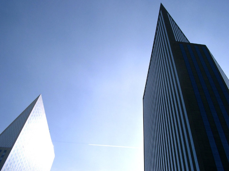 The two towers in Paris by Matic Blatnik