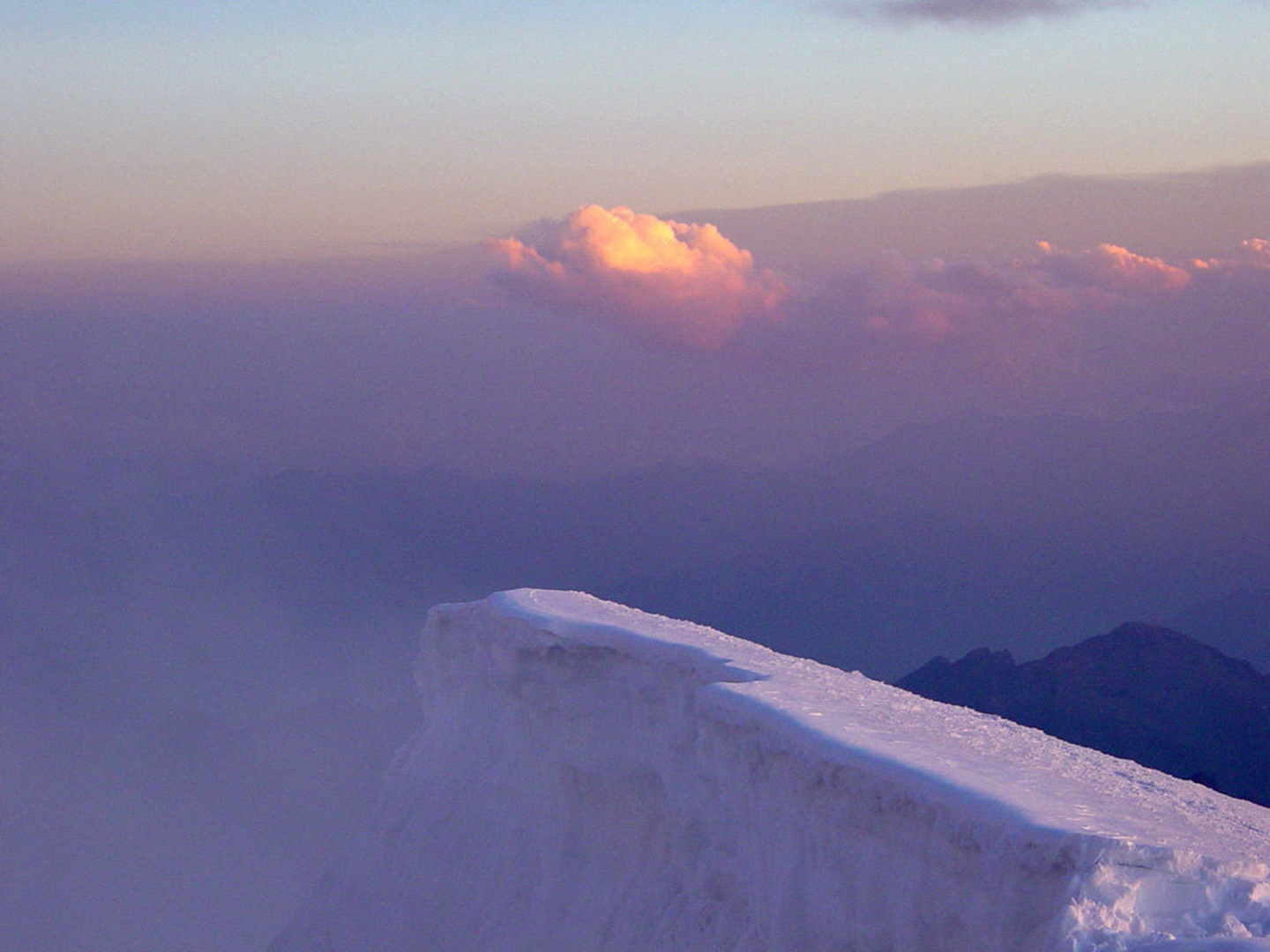 Alpe, sončni zahod by