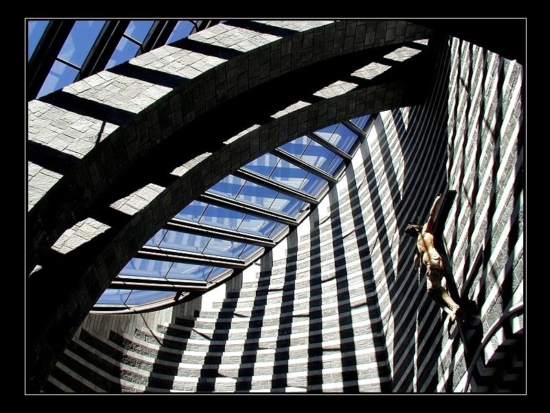 Mario Botta: Cerkev v Mognu by Vid Pogačnik