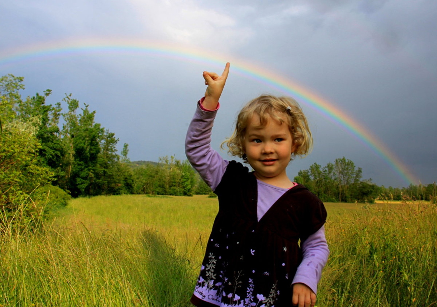 touching the rainbow by Nina Lozej