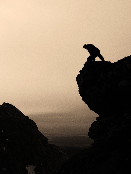 Man on the edge by Danijel Kekec