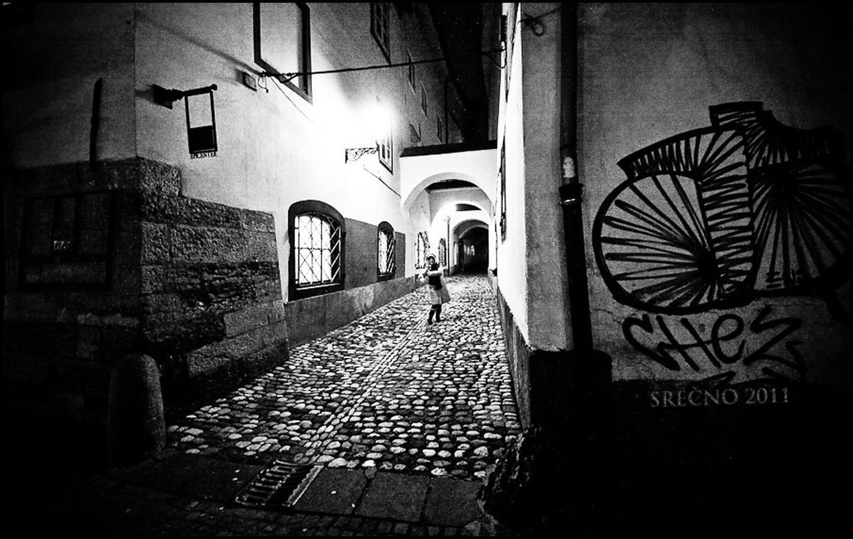 Walking down the street by Matic Trepelj