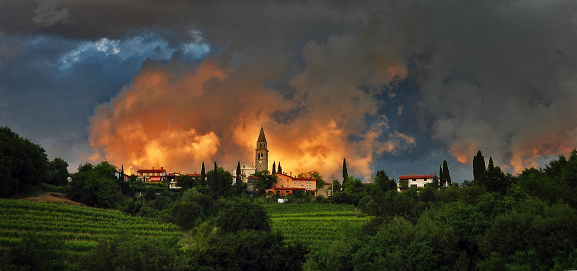 Fire in the sky by