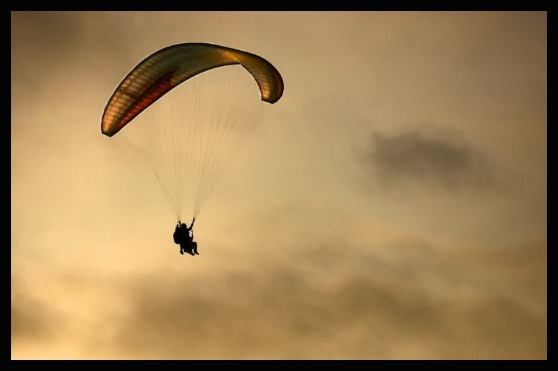 flying with sunset by Martin K
