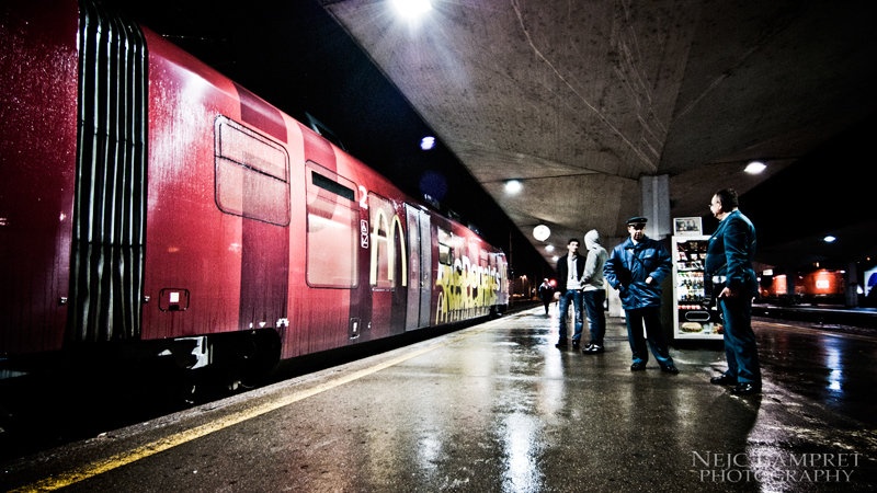 Rainy station by Nejc Lampret