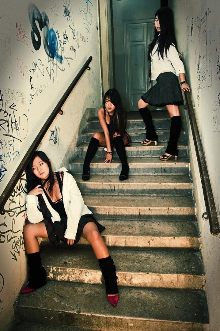 Schoolgirls by Tomislav Može