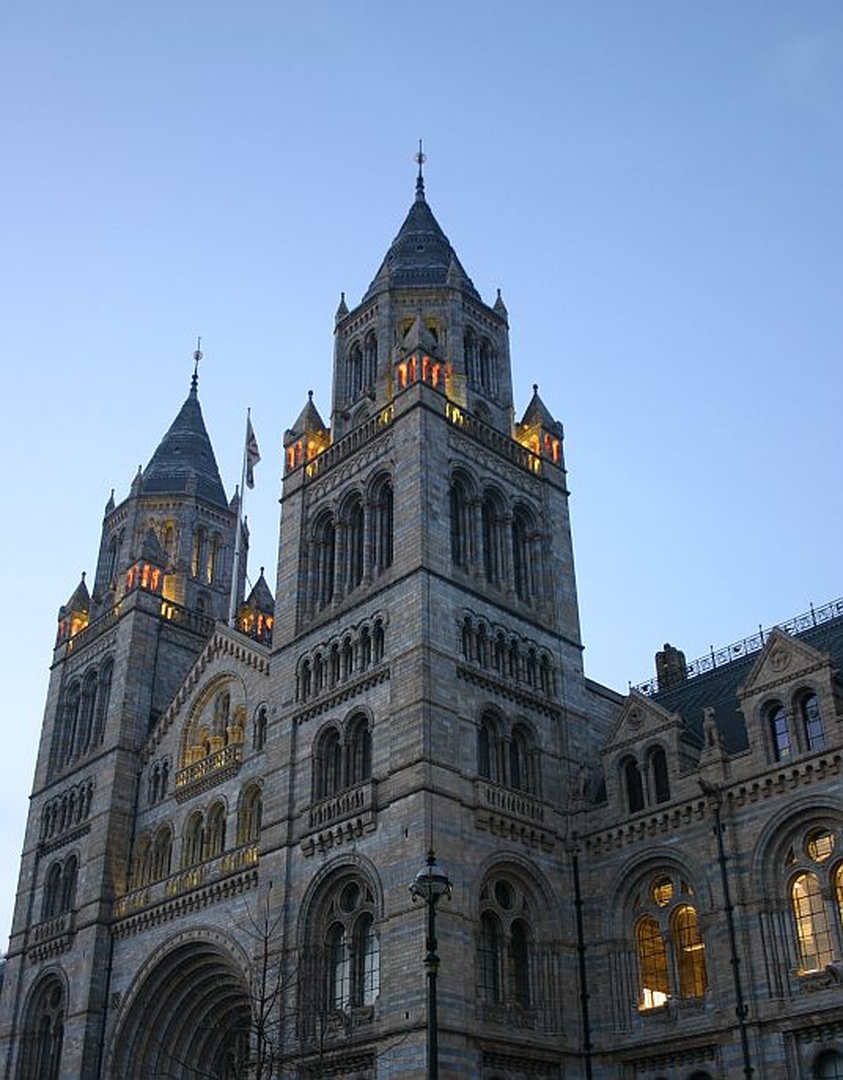 Museum in dusk by