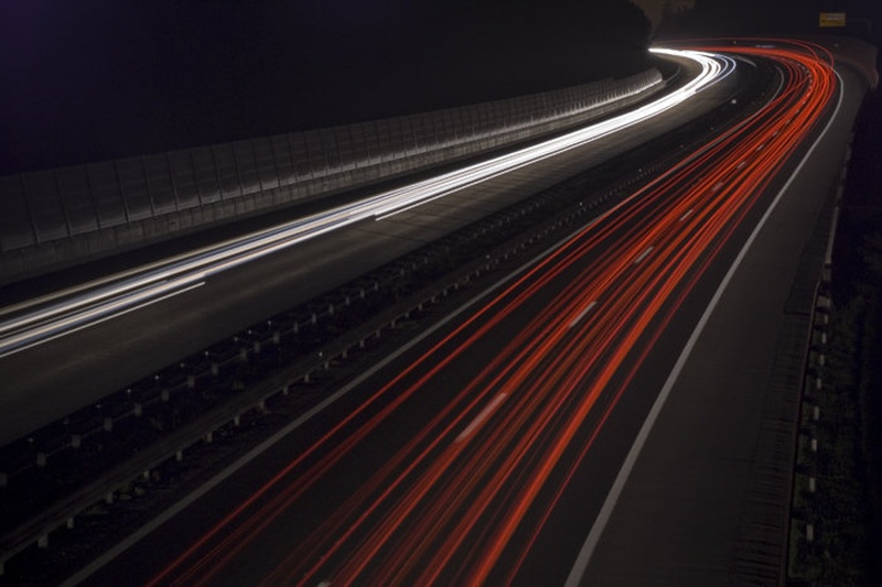 Light trails by Tomaž Jančar