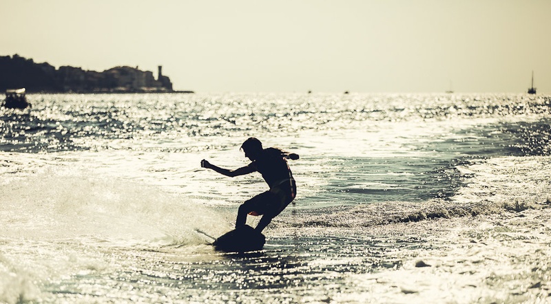 Wakeboarding Piran by Sebastjan Oblak