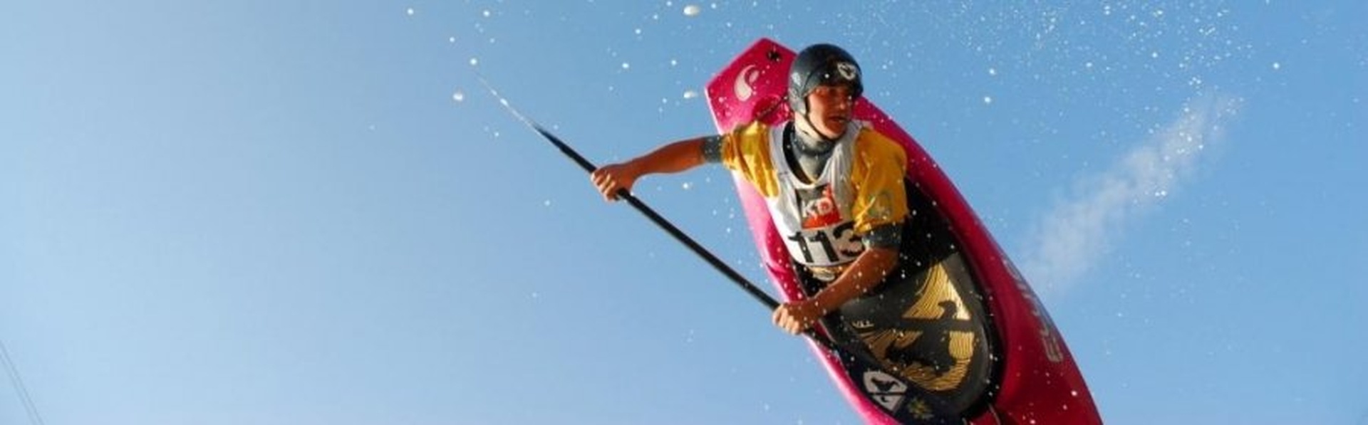 high in the air by